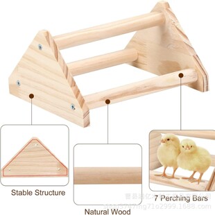 Wooden Chicken Standing Rack Pet Chicken Wooden Stand Rack Wooden Parrot Stand Rack Simple Wooden Bird Stand Rack