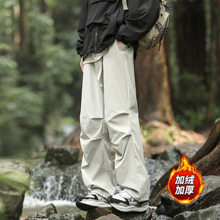 Outdoor Mountaineering Charge Pants Men's Autumn and Winter New Waterproof Paratrooper Crock Pants Men's Straight Casual Trousers