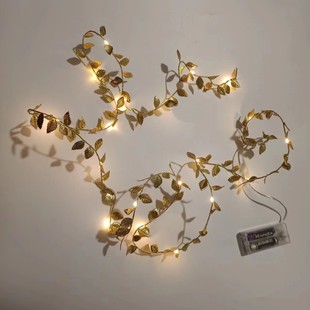 Cross-border simulation willow cherry blossom rattan lights ins wind decorative lights bedroom LED string outdoor waterproof lighting