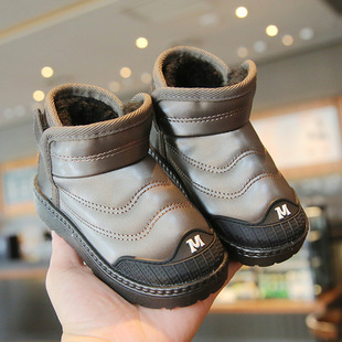 Children's snow boots children's warm thickened winter cotton-padded shoes girls' snow boots cotton-padded shoes boys' non-slip snow boots