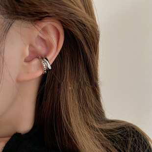 French style cold style earless ear bone clip unique niche design high-grade earrings 2023 new popular earrings