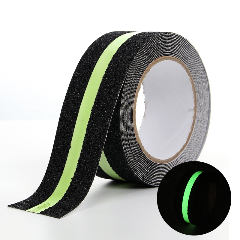 Far new stickers PET matte luminous non-slip tape 5cm night luminous safety warning sandpaper stickers