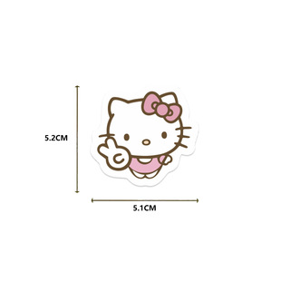 85 штук наклеек Sanrio, милые мультяшные анимационные изображения котенка, мобильный телефон, ноутбук, декоративные наклейки «сделай сам»