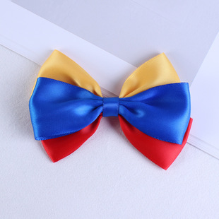 New Korean version of three-layer fabric bow hairpin navy British style lady hair accessories navy style hair clip wholesale