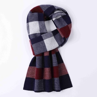 Wool scarf men's warm scarf men's winter high-end Korean style all-match Fashion gift box birthday gift wholesale