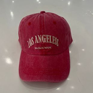 Vintage Washed American Baseball Cap Letter Couple All-match Women's Face Small Cap Casual Sunshade Hat Men's Fashion