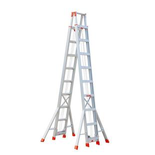 6 m 8 m 9 m telescopic ladder thickened aluminum alloy herringbone ladder double-sided lifting eight-foot support telescopic engineering ladder