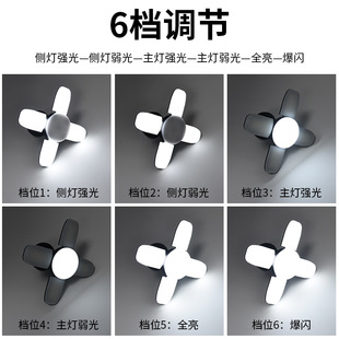 Cross-border new stall emergency lighting household gift lights solar rechargeable LED tent lights outdoor camping lights