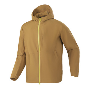 Outdoor Wind-proof Water-splashing Thin Men's All-match Hooded Jacket for Spring and Summer Breathable Scratch-resistant Wear-resistant Lightweight Sunscreen Clothing