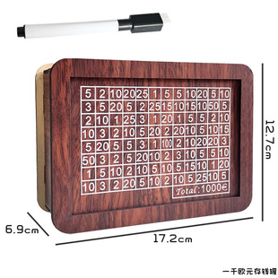 Cross-border Explosions Money Box With Counter Retro Creative Reusable Wooden Piggy Bank