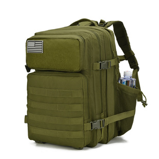 45L Outdoor Tactical 3P Backpack New Side Pocket Large Capacity Camping Travel Camouflage Mountaineering Hiking Shoulder Backpack