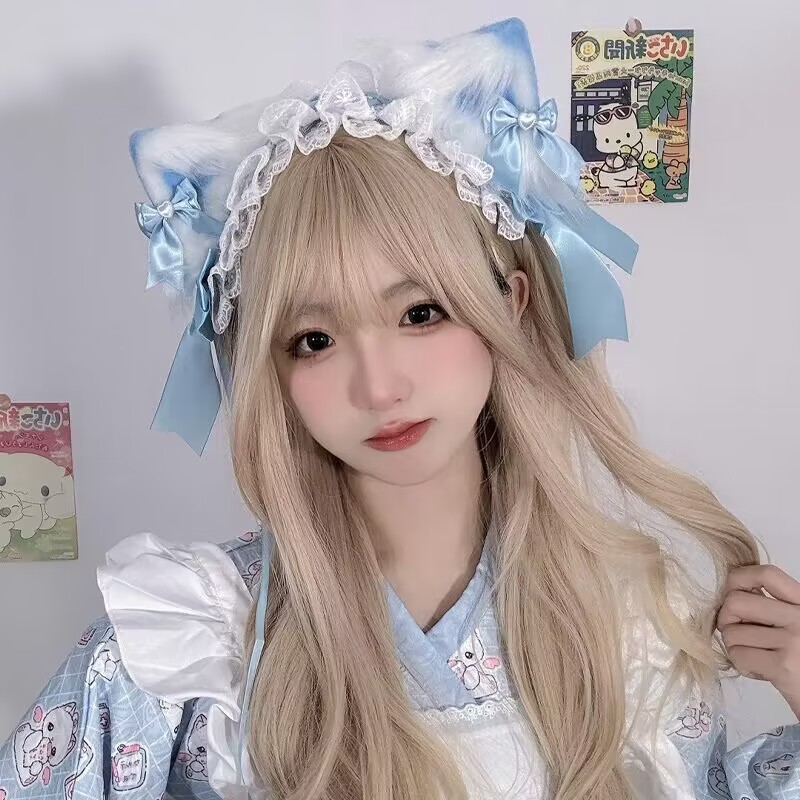 Lolita Hair Accessories, a Must-Have for Lolita at Comic Conventions: Hair Clips, Bow Hair Accessories, Cat Ear Hair Clips, Cat Ear Headbands