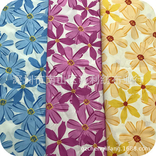 Sunflower dress printed cloth spring and summer pure cotton printed fabric children's clothing printed decorative cloth hat cloth
