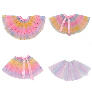 New colorful dream half-length gauze skirt girls ball tutu skirt stage performance dress tutu skirt factory wholesale