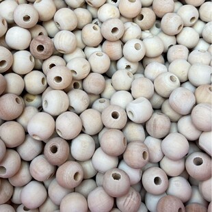 Defective wood beads defective wood beads 18*20mm lotus wood beads defective log beads solid wood ball round