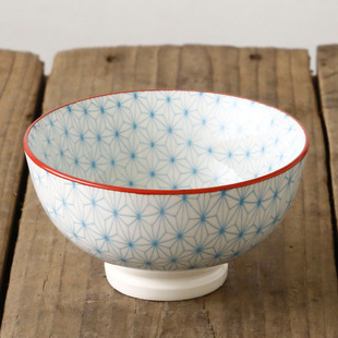 Nordic style simple underglaze ceramic tableware creative 4.5 inch household goblet porridge soup bowl Xiaomi Rice Bowl