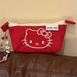 HelloKitty Pen сумка для девочек сердце вельвет Hello Kitty большой емкости канцелярская коробка для студентов настольная ручка для хранения