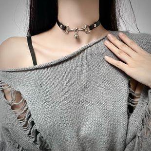 K-стиль темно-сладкого и крутого сексуального нишевого дизайна, колье-колокольчик, воротник-колокольчик, чувство дизайна, универсальное колье-колье для женщин