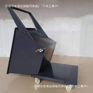 Scrap collection truck Scrap collection hand push bucket truck machine tool chip removal machine trolley iron bucket iron cutting hopper tipping bucket waste cart