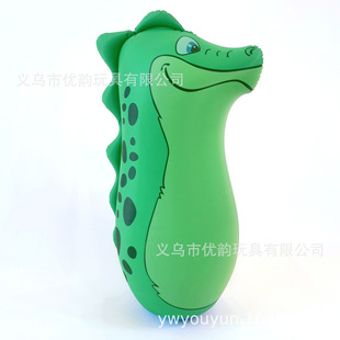 Inflatable toys children's blowing strike column long stick PVC inflatable plastic products inflatable animal cartoon Tumbler