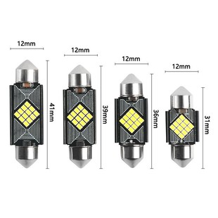 Автомобильный светодиодный двойной наконечник 2016-12smd крытая крытая лампа светильника бесполюсный декодированный двойной наконечник лампы для чтения