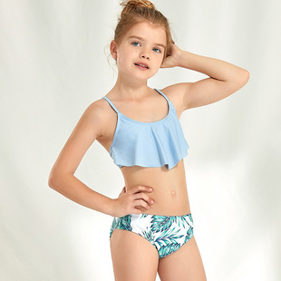 2023 New Children's Split Swimsuit for Girls bikini Suit bikini Girls Backless American Amazon