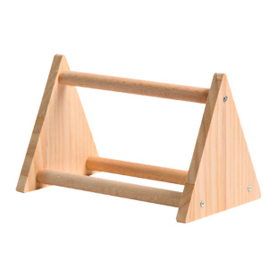 Parrot Stand Tiger Skin Peony Black Phoenix Desktop Platform Pole Springboard Play Claw Grinding Wooden Stand Stick Stand Bird Cage Accessories