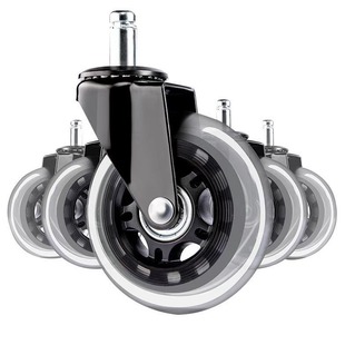 Cross-Border 3-inch office chair transparent wheel office chair PU silent pulley furniture universal casters Amazon