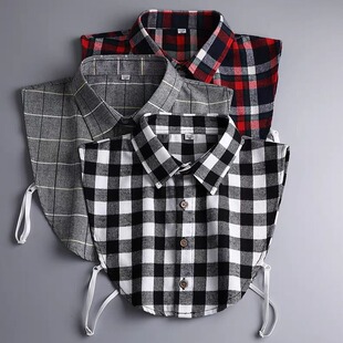 Fake Shirt Collar Men's and Women's Pure Cotton All-match Pointed Collar Professional Casual Suit Tooling Autumn Winter Spring Fake Shirt Collar
