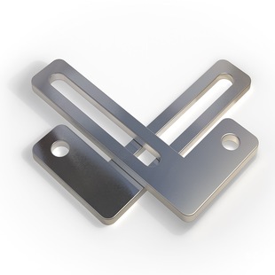 Stainless steel fixed connection straight code connector woodworking furniture fixed adjustable link plate industrial profile link