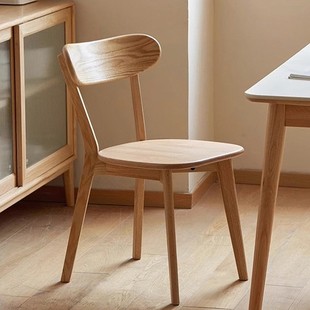 Solid Wood Dining Table Chair Home Dining Chair Log Casual Backrest Chair Restaurant Dining Stool Nordic Negotiation Desk Chair