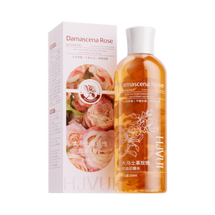 Hui Ji Damascus Rose Контроль масла Лепестки воды Чувствительная краснеющая кожа успокаивает увлажняющий крем-контроль эссенции Тонер