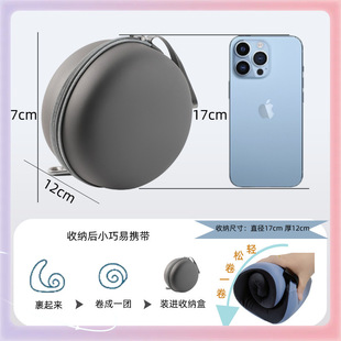 Ice silk U-shaped travel neck pillow aircraft pillow neck pillow cervical pillow portable adjustable memory foam U-shaped pillow