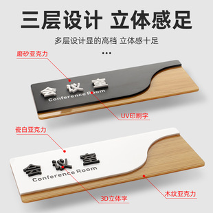 Acrylic doorplate signage chairman formulates high-grade office signage wooden doorplate signage
