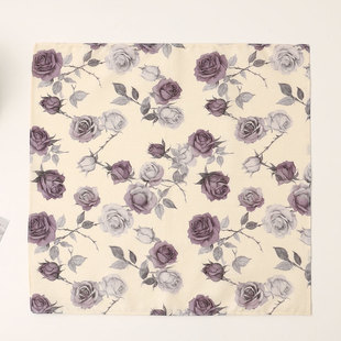 Women's Pure Cotton Handkerchief, Soft and Comfortable, Thin Handkerchief, Old-Fashioned Nostalgic Water-Absorbent Sweat-Wiping Handkerchief, Cross-Border Hot Sale