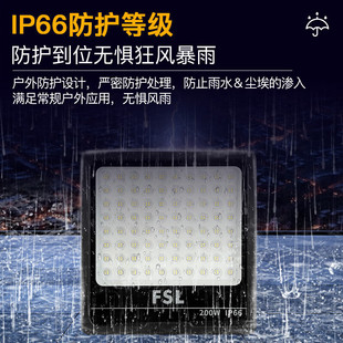 FSL Foshan Lighting светодиодный прожектор открытый водонепроницаемый прожектор IP66 инженерный уличный фонарь двор освещения