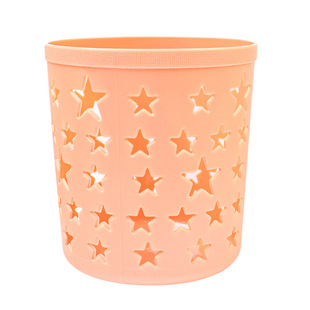 Creative cute star pen holder hollow design multi-function storage bucket desktop stationery storage box large capacity bucket
