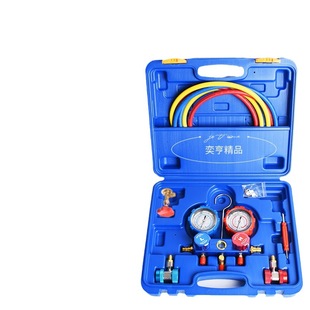 Fluorinated double meter double meter valve automobile refrigerant air conditioning meter ice R134A refrigeration pressure gauge fluoridation tool