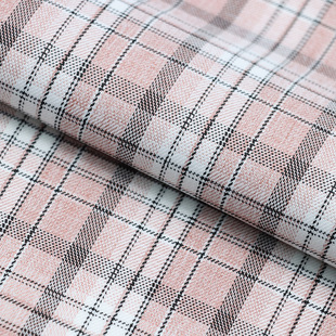 Spring and Summer Thin TR Plaid Woven Women's Dress Full Polyester JK Uniform Shoes, Hats, Bags and Ties Fabric