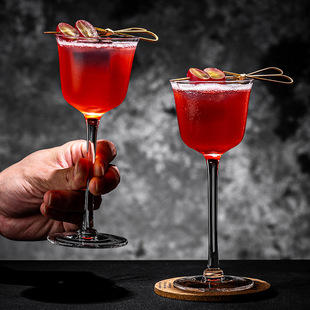 Open Small Capacity Cocktail Glass Champagne Glass Backside Goblet Martini Glass Sweet Wine Glass Bartender Glass