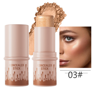 Многоцветная палочка для макияжа Hellokiss с подсветкой и румянами Bronzer, трехмерная многофункциональная восстанавливающая палочка с естественным осветлением