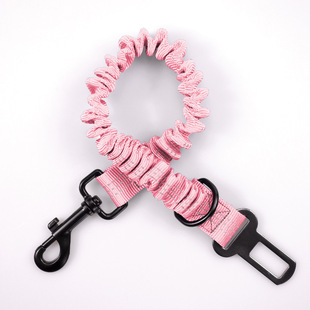 Dog Leash buffer pet elastic band car safety buckle reflective safety rope Amazon Supply wholesale