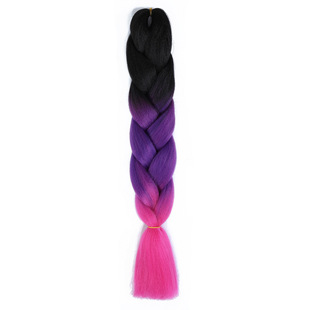 Factory wholesale color chemical fiber big thick braid three color African dirty braid wig high temperature silk gradient twisted braid Xuchang