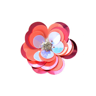 Handmade Flower Color Sequins Bead Flower Cloth Stickers small size DIY Clothing Accessories Shoes Bag Decorative Patches Hand-stitched