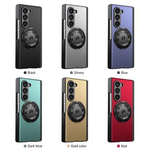 For Samsung ZFold6/5 mobile phone case 4/3 folding screen magnetic 360 rotating bracket shell film integrated protective cover