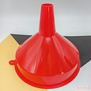 Lace Large 18cm Household Red Plastic Funnel Oil Duct Oil Drain Kitchen Large and Small Diameter Funnel Multipurpose