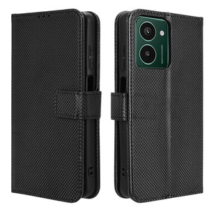 Suitable for HMD Pulse Pro Phone Case HMD Pulse Diamond Pattern Leather Case Flip Card Lanyard Cross Border