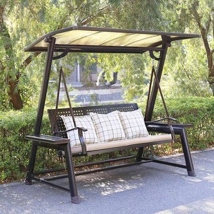 Swing outdoor courtyard aluminum alloy leisure garden balcony outdoor rainproof chair hanging chair home rocking chair yard