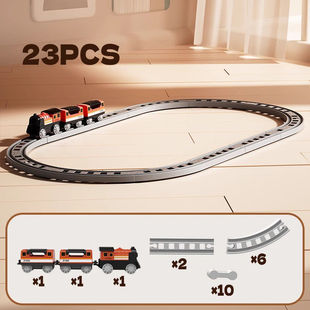 Free Shipping Electric Small Train Track High Speed Rail Train Assembled Simulation Fuxing Boys Car Boys Children's Toys