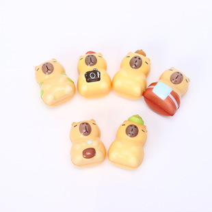 Internet Red Explosion PU Toy Kappi Bala Kneading Music Slow Rebound Decompression Toy Cute Puffer Dolphin Children's Decoration Gift